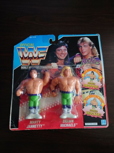 WWF Hasbro The Rockers Series 2 Neon Blue MOC Rare...