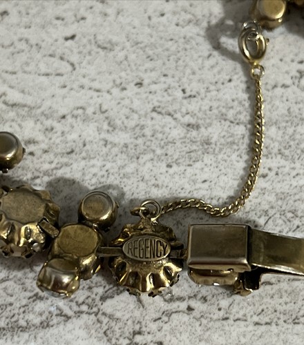 Juego de pendientes vintage Regency AB adorno de estrás broche con clip - Imagen 4 de 9