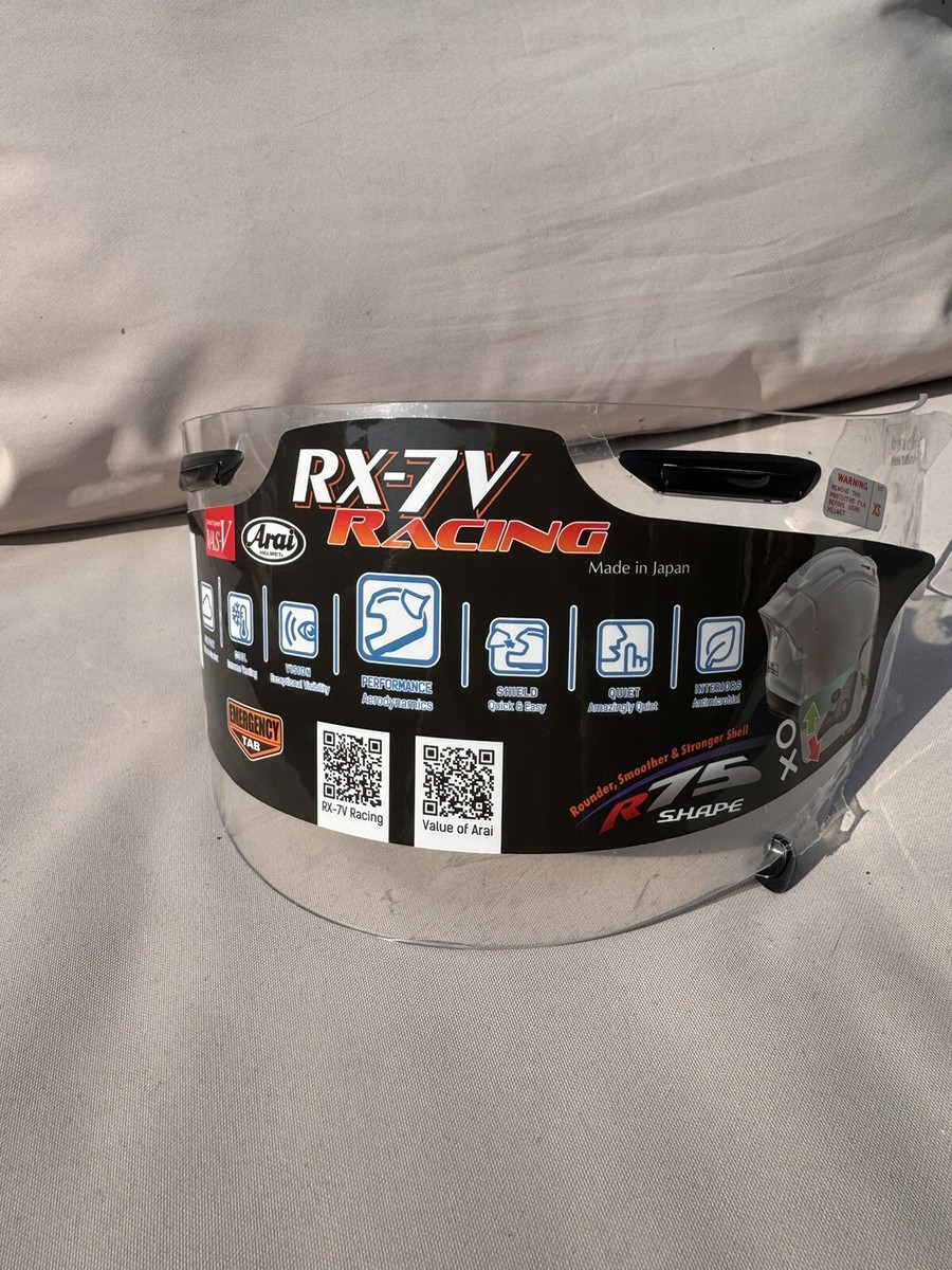 Genuine Arai Visor Clear RX7V racing RX7 Helmet UK