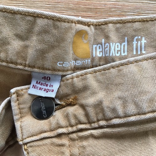 Carhartt Canvas Cargo Shorts Herren 40 Relaxed Fit Stretch hellbraun - Bild 2 von 6