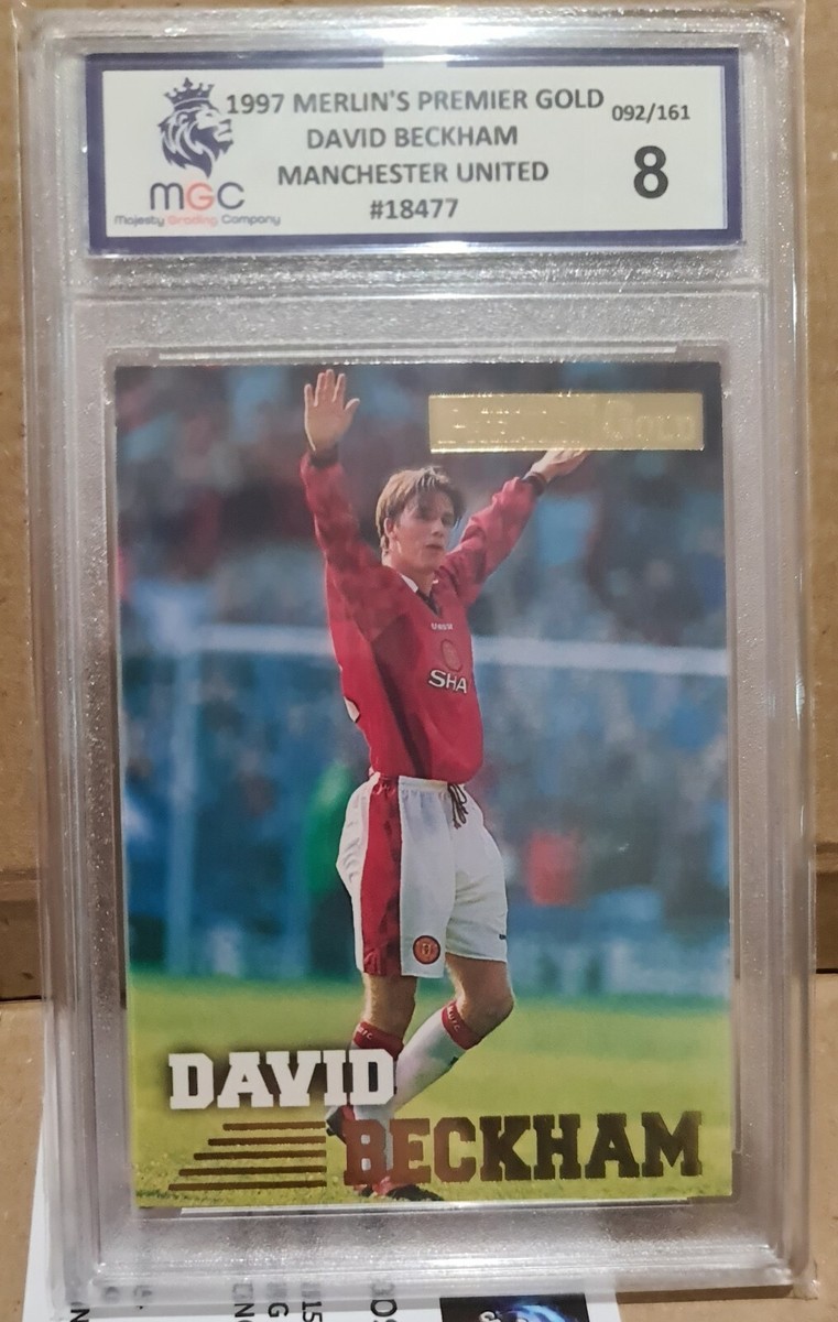 Merlin's Premier Gold David Beckham ベッカム 1996 Merlin's Premier Gold Prizm #92 David BECKHAM RC Rookie