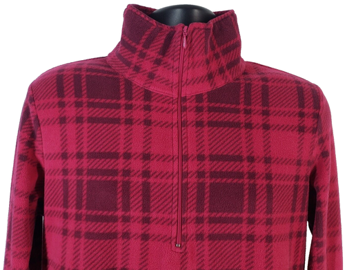 NATURAL REFLECTIONS Womens Fleece Pullover SIZE L Plaid Multicolor Long Sleeve - Picture 5 of 11