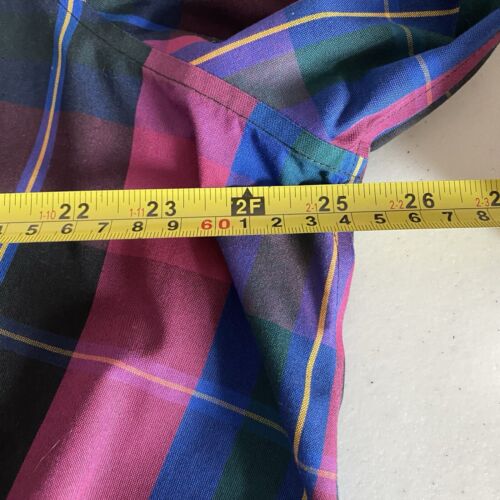 Taylor Investments Gold Label Plaid Women's 3/4 Sleeve Blouse No Iron Sz 2X - Picture 12 of 15
