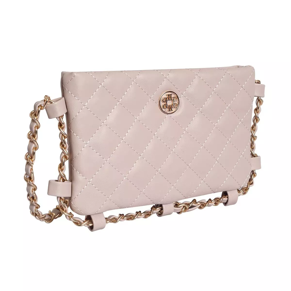 Leatherette Lino Perros Colored Women's Sling bag BEIGE