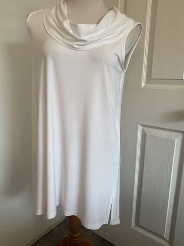 Joseph Ribkoff Vanilla Colored Sleeveless Tunic Top Size 8 NWT - Picture 2 of 9