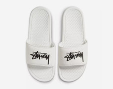 Size 6 - MENS NIKE BENASSI 'STUSSY CREAM' DC5239-100