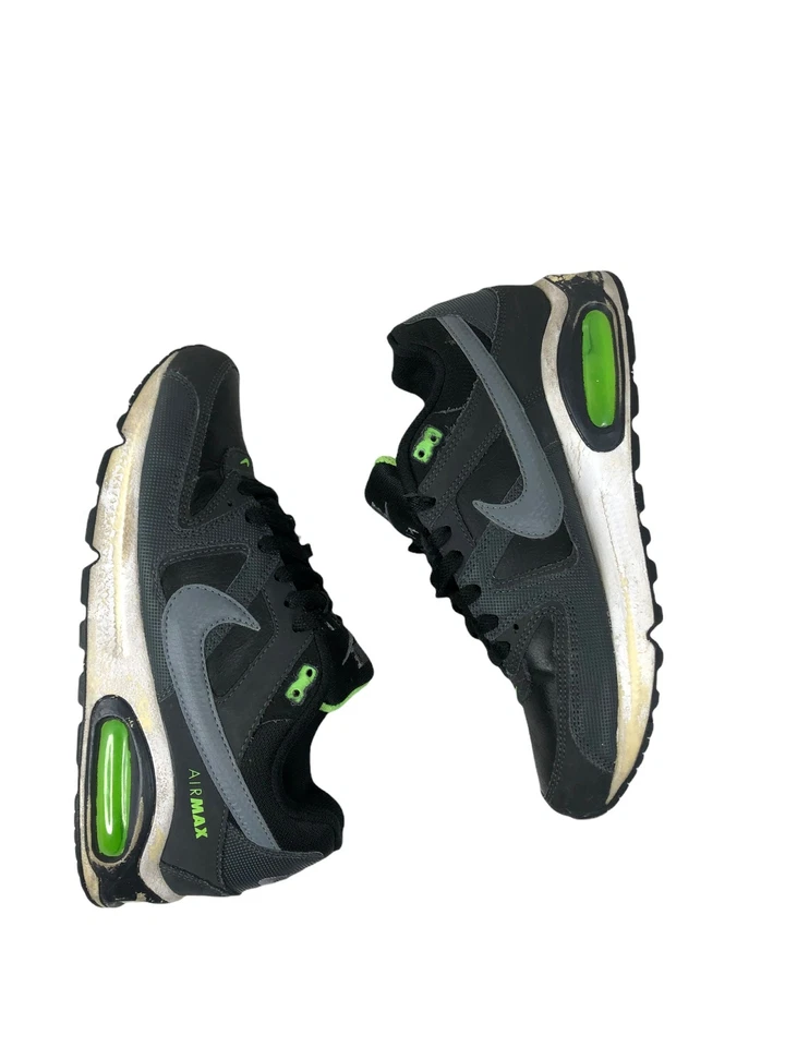 Nike Air Max Command Cuero Negro Zapatos para Correr Niños (Talla: 7y) 407759-031 Foto 2 de 4