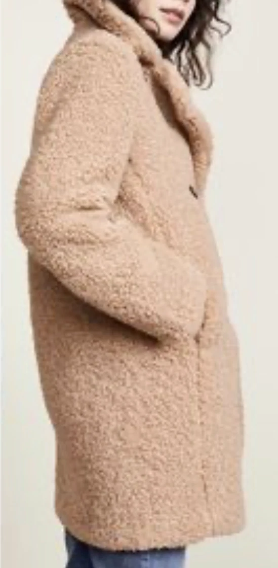 MKT Studio Madime Sherpa Coat Double Breasted