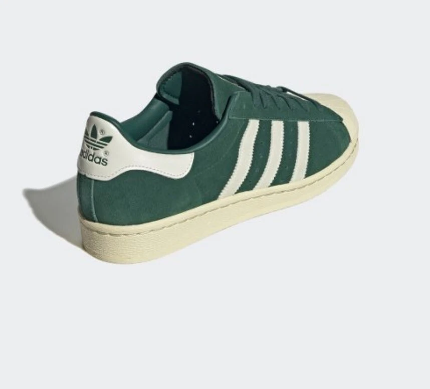 Adidas superstar suede green cheap