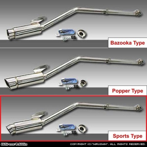 Sports Type Muffler 58in SUZUKI CARRY DC51T/DC51B/DD51T/DD51B Square Eyes model - Picture 12 of 12