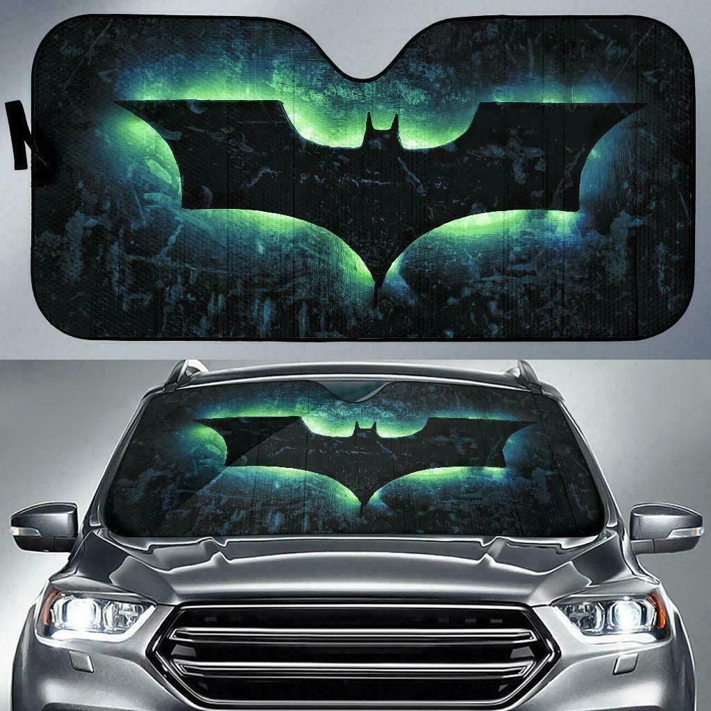 Batman Car Pickup Sun Shade Reflective Visor Windshield Block UV Ray Foldable