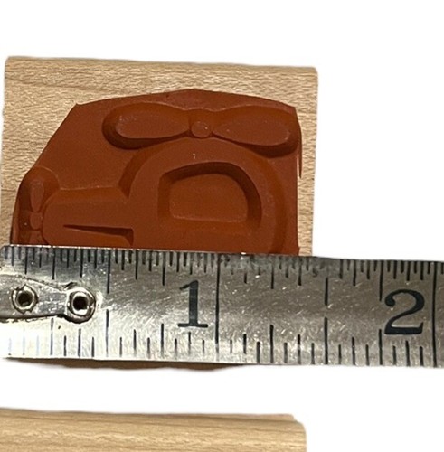 Vintage Spielzeugauto, Hubschrauber, Zug, LKW Stempel Set Stampin Up Holz UNBENUTZT - Bild 4 von 7