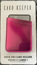Shiny Pink Stick On Card Holder For Smartphones By Charming Charlie