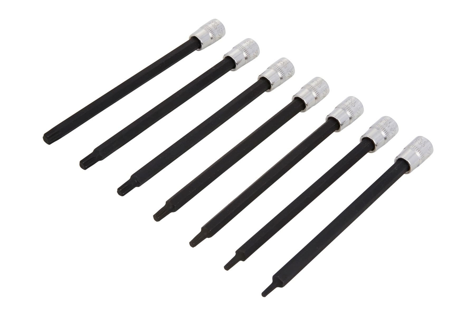 Blue Spot 01597 Extra Long Impact Torx Bit Sockets 7 Piece 1/4D