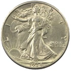 1934-P Philadelphia Walking Liberty Silver Half 50c AU++