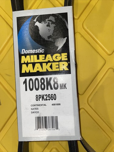Mileage Maker by Goodyear 1008K8MK Multi V-Groove Belt. 8 Rib 8PK2560 - Picture 2 of 6