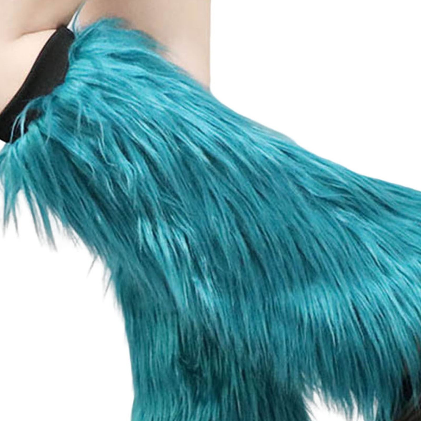 1 Pair Long Boot Cover Solid Color Warm Keeping Fine Workmanship Long