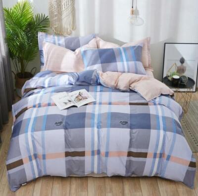 3D Blue Cross ZHUA3261 Bed Pillowcases Quilt Duvet Cover Set Queen King Zoe