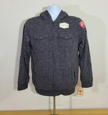 NWT Urban Pipeline Hoodie Sweater Boys Large L Long Sleeve Gray Full Zip