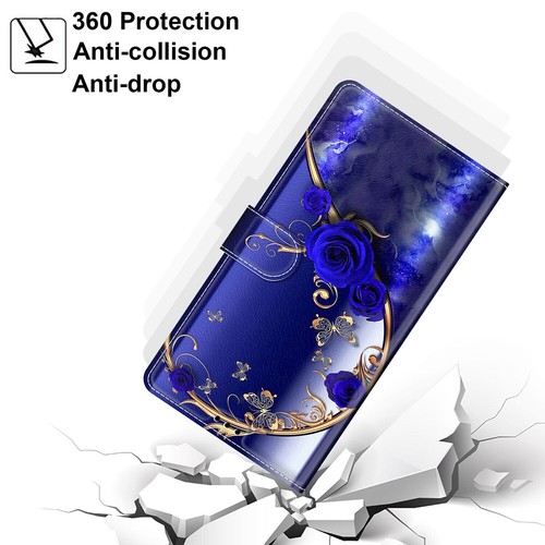 Butterfly Cat Rose Moon Wallet Phone Case For Samsung A34 A24 A12 A32 A13 A14 5G - 第 8/91 張圖片