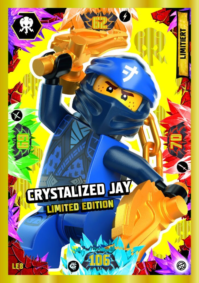 LEGO Ninjago Serie 8 Trading Card LE08 - Crystalized Jay
