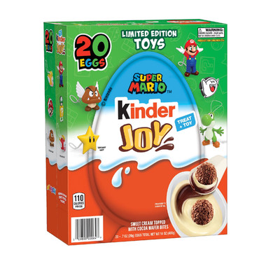 Kinder Joy Chocolate Surprise Egg Mario 0.7 oz. 20 ct