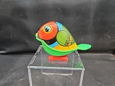 Vintage YONE Tin  Plastic Wind Up Bird 2172 Made In Japan Works 