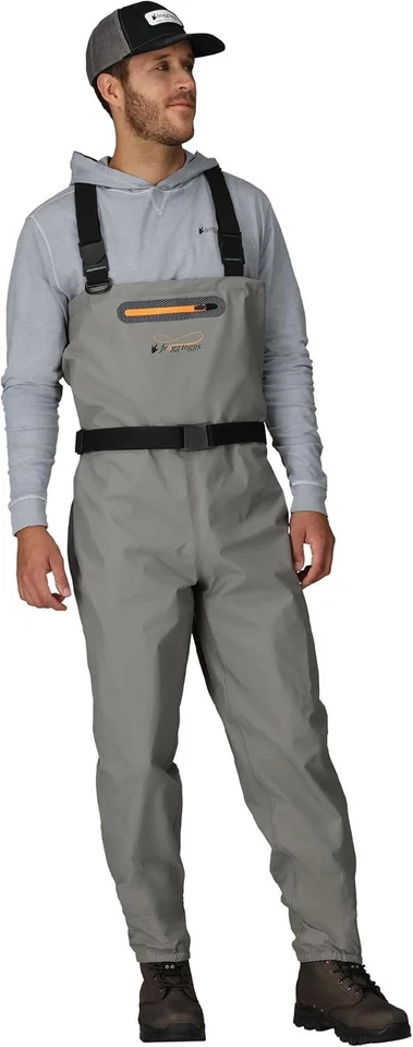 Men's Breathable Fishing Waders with Adjustable Quick-Release Y-Back Suspenders - Image 3 of 4