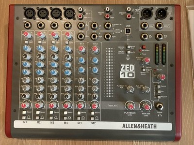 Allen & Heath ZED-10 Multipurpose Mixer for Live Sound & Recording Used