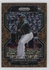 2022 Panini Prizm Tier II Bronze Donut Circle 39/40 Domingo Acevedo #174 11n2