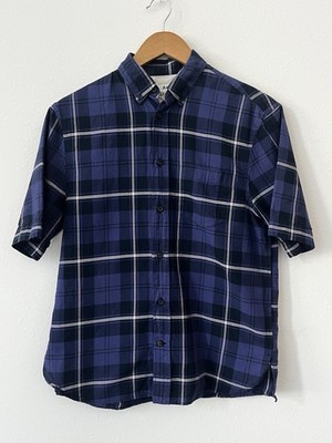 Acne Studios Shirt Mens Size 46  Blue Button Up Short Sleeve