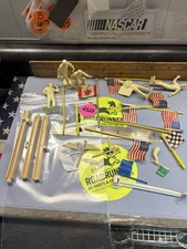 VINTAGE SLOT CAR TRACK FLAGS AND ACCESSORIES / USED