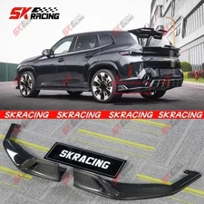 For BMW XM 23-25 Gloss Black/Forged/Carbon Fiber Rear Bumper Side Splitters Fins