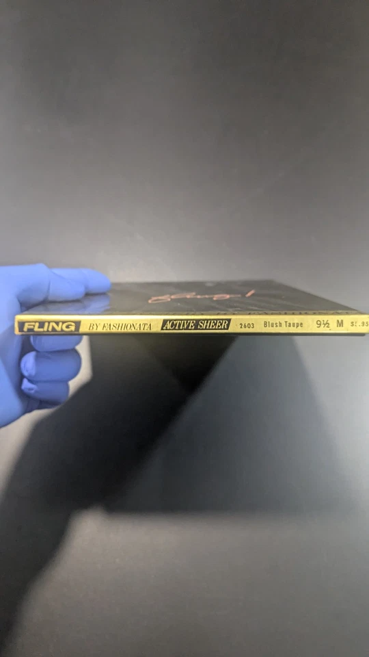 "Fling" от Fashionista винтажные активные прозрачные поддерживающие чулочно-носочные изделия "Blush Taupe" 9 1/2 - Изображение 2 из 4