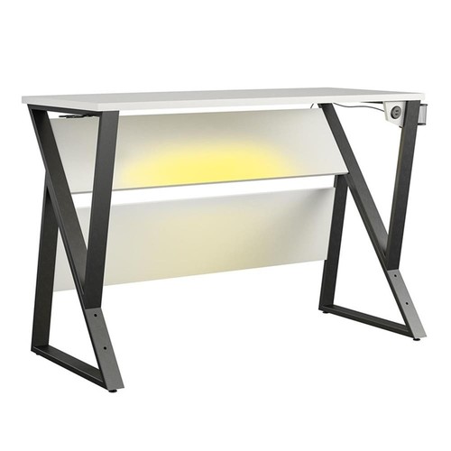 NTense Genesis Adjustable Gaming Desk in White - Picture 11 of 14