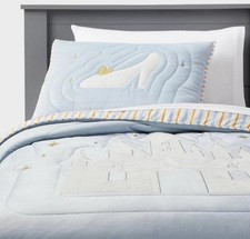 Disney Collection Pillowfort Princess Castle Kids' Quilt  Sham Cinderella Twin