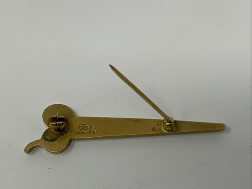 OC Tanner 10K Gold Scherenbrosche mit Stiftverschluss Friseurschere - Bild 7 von 9