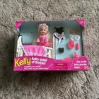 Vintage 1994 Bedtime Kelly Doll Baby Sister of Barbie Crib Set Mattel 12489 NIB