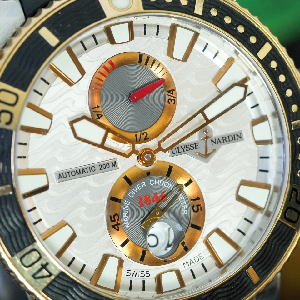 Ulysse Nardin Maxi Marine Diver 265-90-3/91 45 mm titanio y oro rosa automático Foto 3 de 4