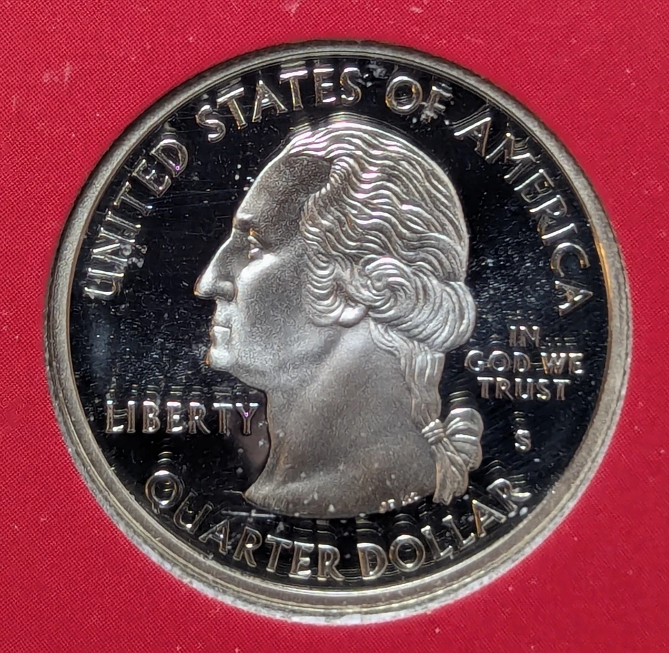 2000-S Proof Doubled Struck Doubled Die Obverse Silver Quarter( Proof Set) - Image 3 of 4