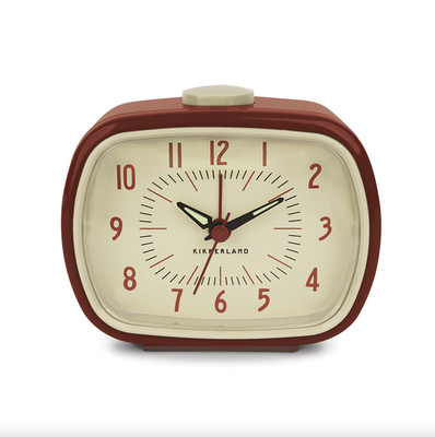 Kikkerland Rot Retro Wecker Wohnaccessoire
