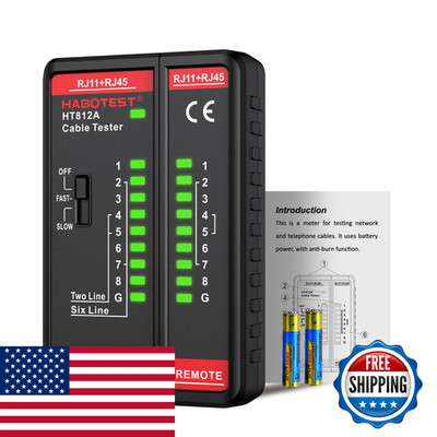 Network Cable Tester Habotest Ht812A Rj45 Rj11 Port Ethernet Cable Tester