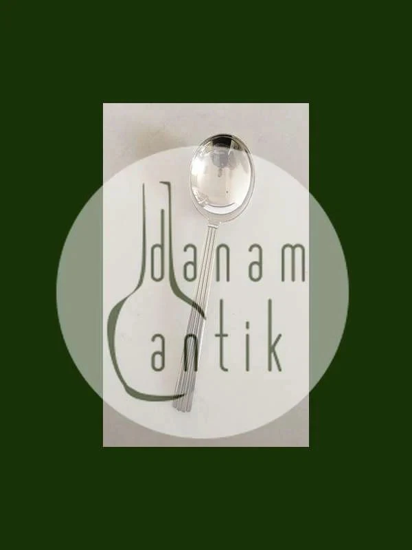 Cuchara sopera Georg Jensen Bernadotte plata de ley n.º 051 Foto 4 de 4