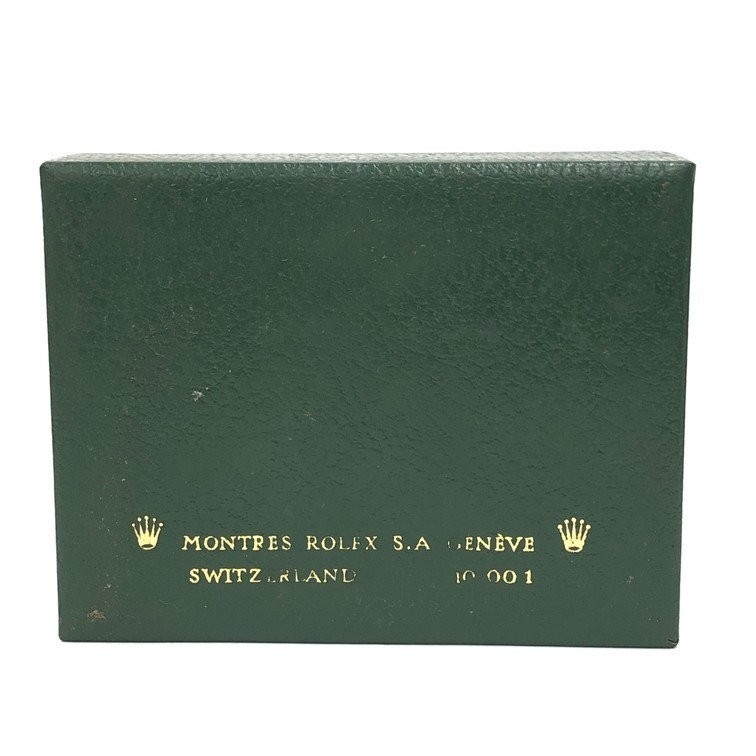 VINTAGE GENUINE ROLEX pyramid watch box case 10.00.1 wood green tag 251111001yA