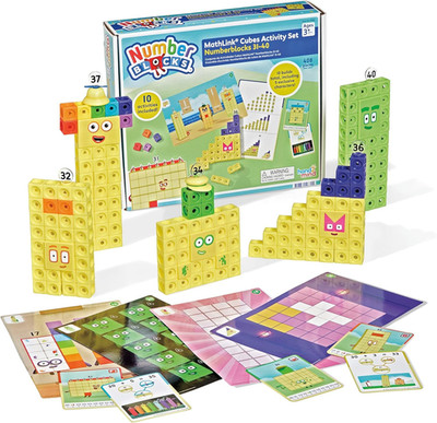 Numberblocks 31-40 Mathlink Cubes Activity Set - Learn Numbers & Early Math Skil
