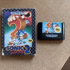 Sega Genesis Sonic The Hedgehog 2 - Cardboard Version - No manual