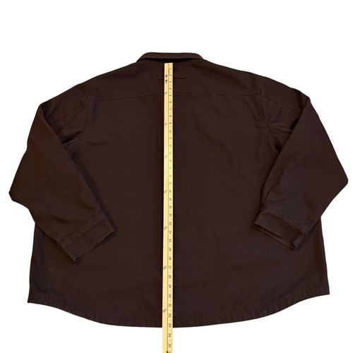 Duluth Shacket Shirt Mens 4XL Brown Hanger Bender Fire Hose Fleece Lined Outdoor - Picture 9 of 11