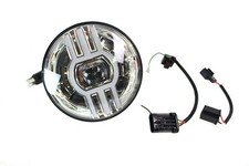 Cyron 7 inch Beast 2 Integrated Headlamp Chrome fits Harley Davidson