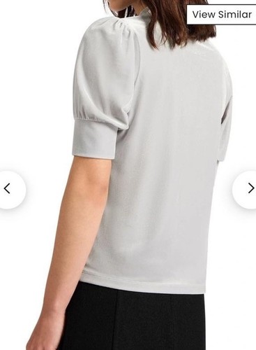 Marcs Silver Velvet Top. Size Small. BNWT. RRP $99 - Bild 4 von 8