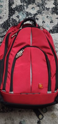 Swiss Gear Airflow Book Laptop Backpack All RED ~ 19'' x 13'' x 10'' New W/O Tags